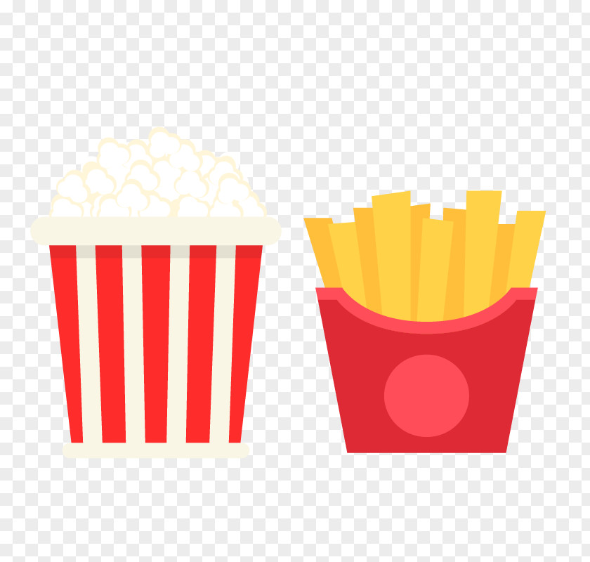 Cinema Eat Popcorn French Fries PNG