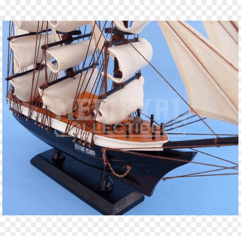 Flying Clouds Brigantine Ship Clipper Barque PNG