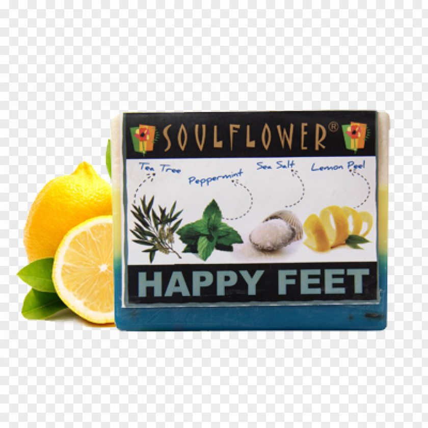 Lemon Soulflower Happy Feet Soap Foot Care Oil Be Gone Citric Acid PNG