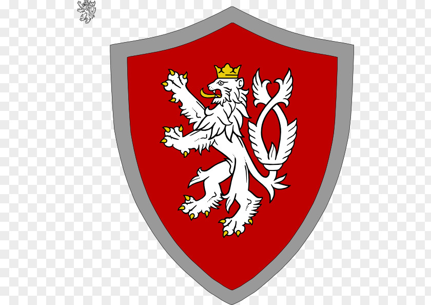 Lion Shield Kingdom Of Bohemia Czech Lands Silesia Coat Arms The Republic PNG