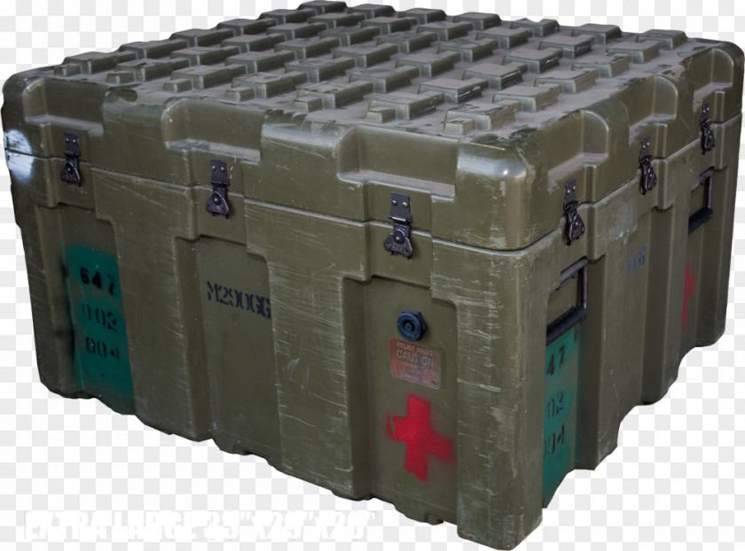Military Surplus Transport Plastic Container Composite Field PNG