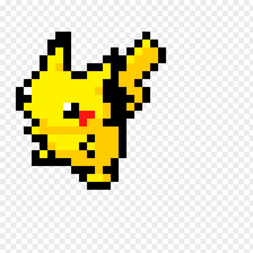 Pikachu Pixel Art Drawing PNG