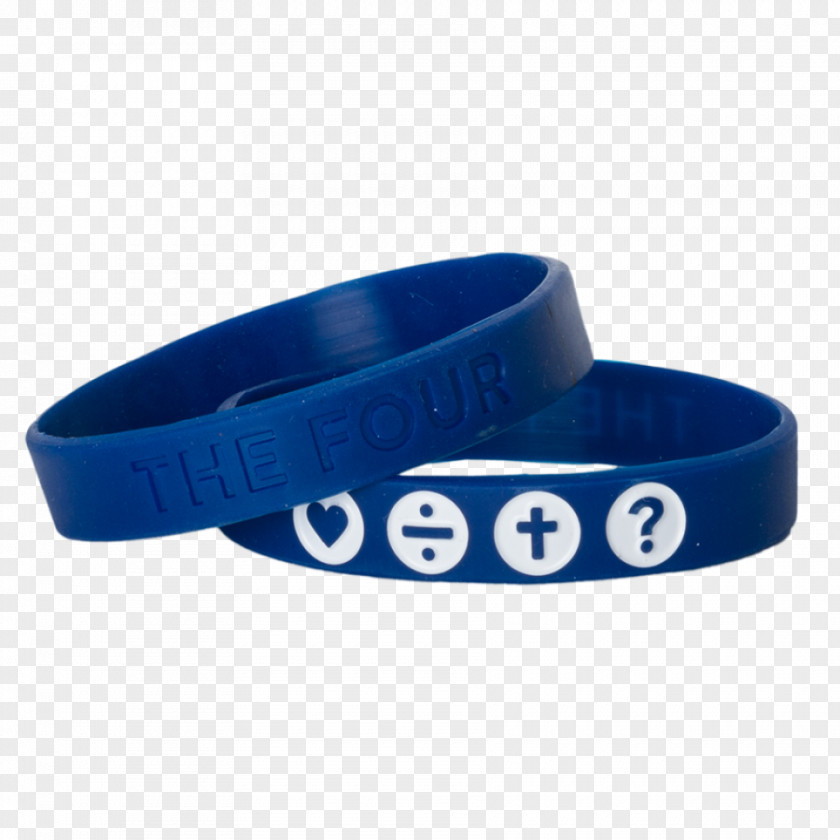 Wristband Bracelet Blue Magenta What Would Jesus Do? PNG