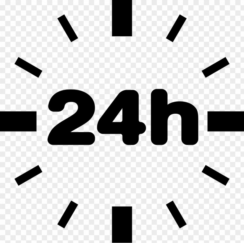 Clock 24-hour Digital Timer PNG