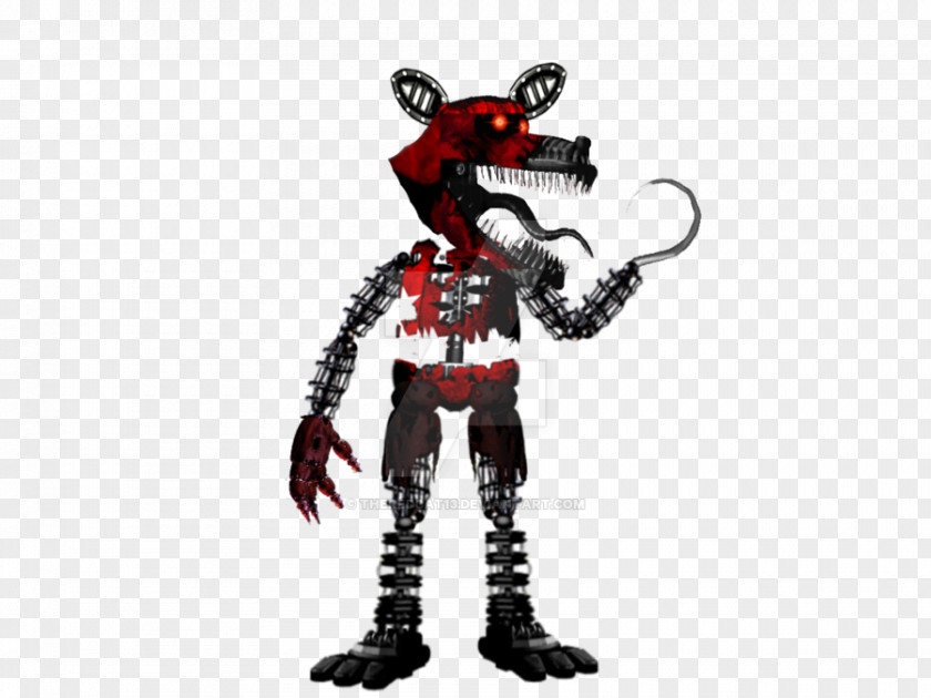 Nightmare Foxy Five Nights At Freddy's 4 Human Body Action & Toy Figures Image PNG