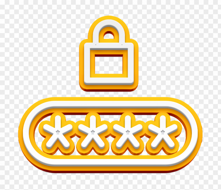 Pin Code Icon Password Security Elements PNG