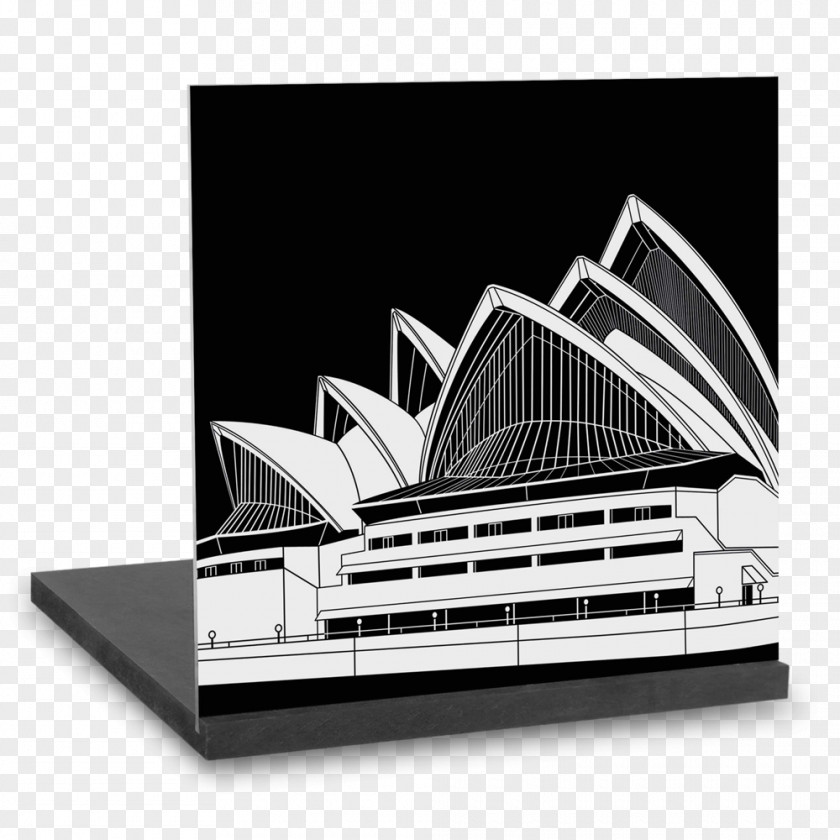 Sydney Silhouette Opera House Contemporary Art Canvas Print PNG