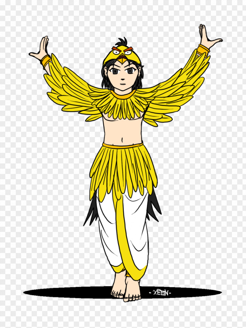 Yellow Birds Costume Design Fairy Clip Art PNG