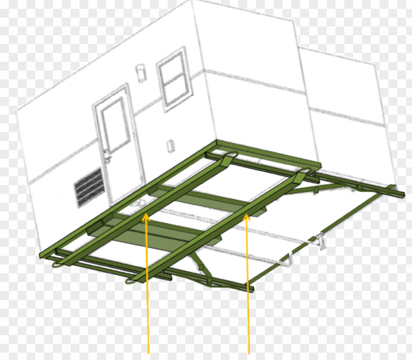Modular Grid Design Line Angle Steel Roof Product PNG