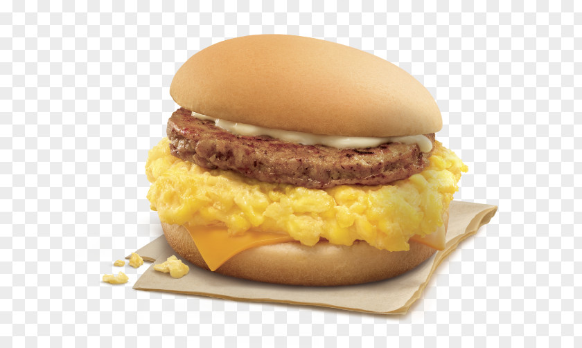 Scrambled Eggs Hamburger Breakfast Sandwich Fast Food Cheeseburger PNG