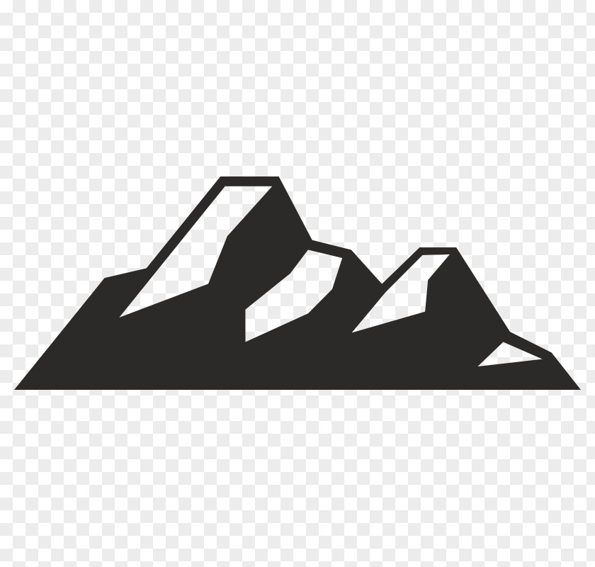 Silhouette Mountain PNG