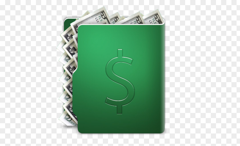 Dollar Folder Green Brand Font PNG