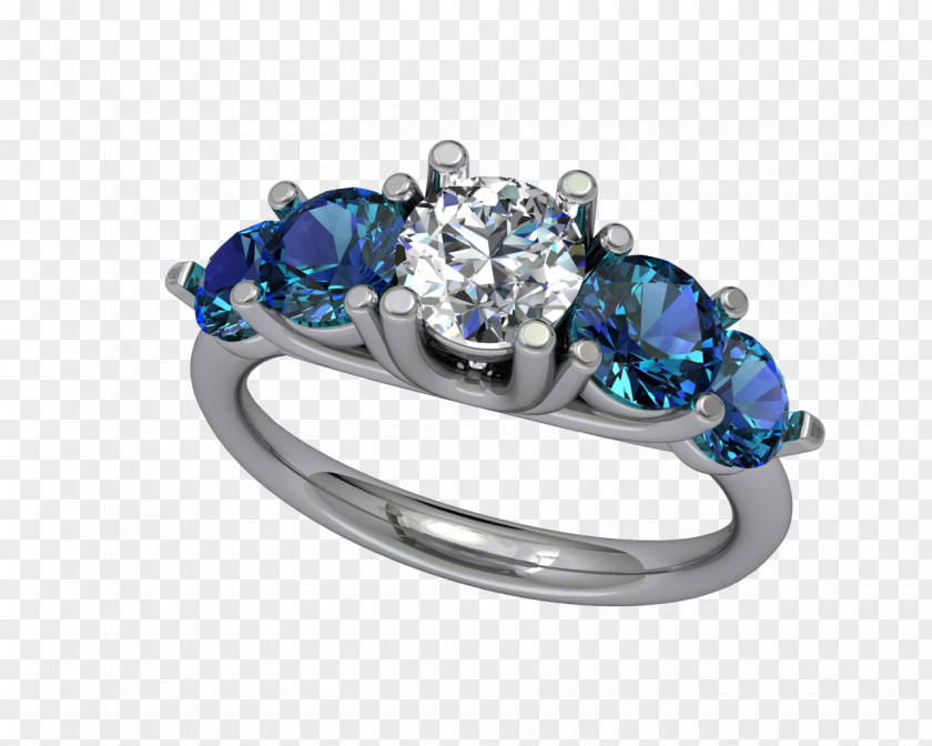 Sapphire Engagement Ring Diamond PNG