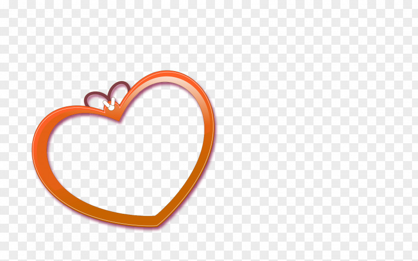 Cartoon Heart Body Jewellery Font PNG