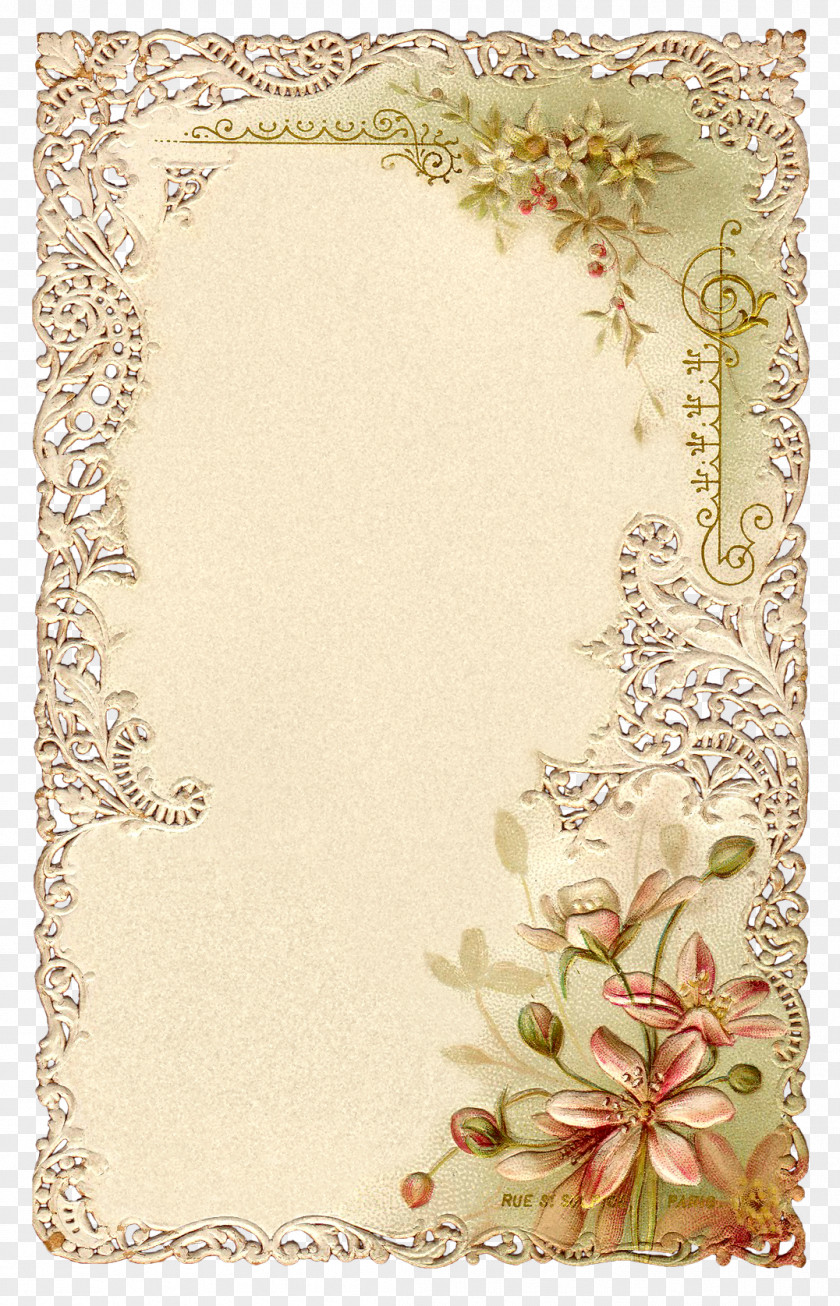 Pastel Shades Paper Picture Frames Parchment Craft Playing Card PNG