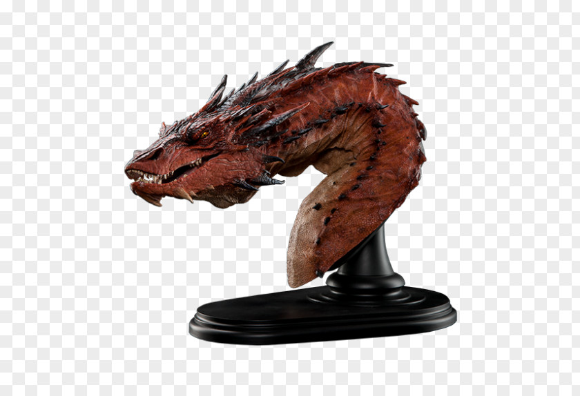 Smaug Bust Sculpture The Hobbit Figurine PNG