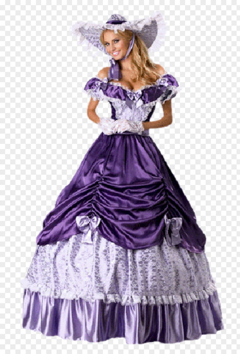 Dress Ball Gown Southern Belle Costume PNG