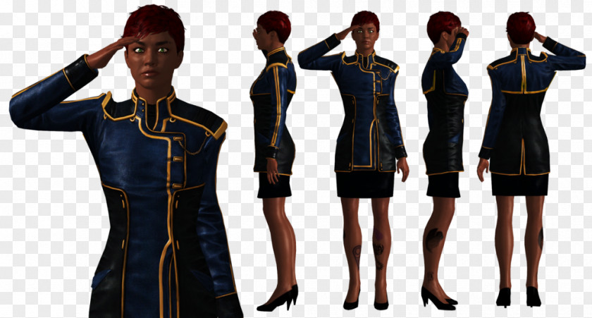 Dress Mass Effect 3 2 Uniform Clothing PNG