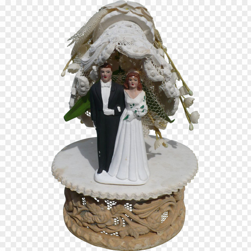 Wedding Couple Figurine Christmas Ornament PNG