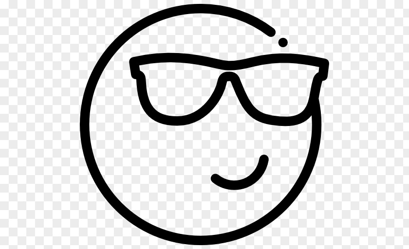 Glasses Smiley Line Clip Art PNG