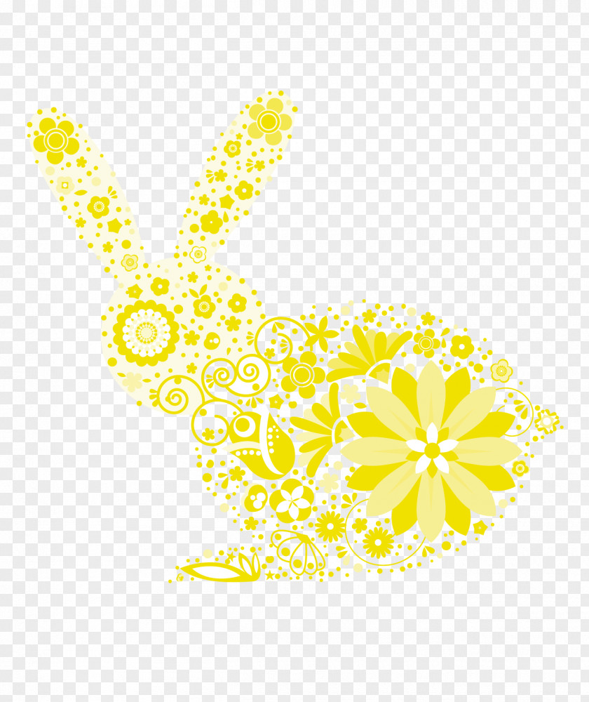 Yellow Bunny Clip Art PNG