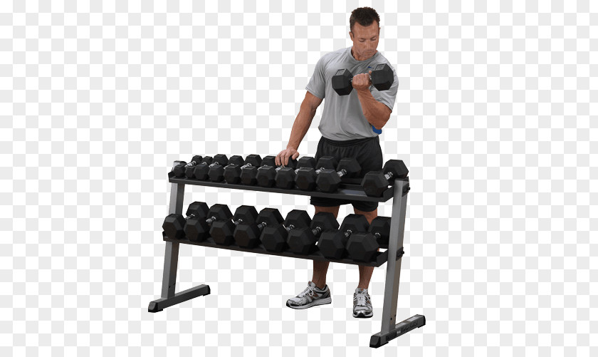 Dumbbell Body-Solid 2 Tier Horizontal Rack Gdr60 Weight Training BodySolid GDR60 Two Fitness Centre PNG