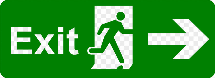 Exit Picture Sign Emergency Safety Signage PNG
