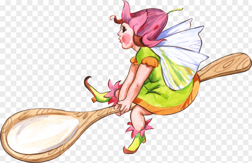 Fairy Spoon Cutlery Clip Art PNG
