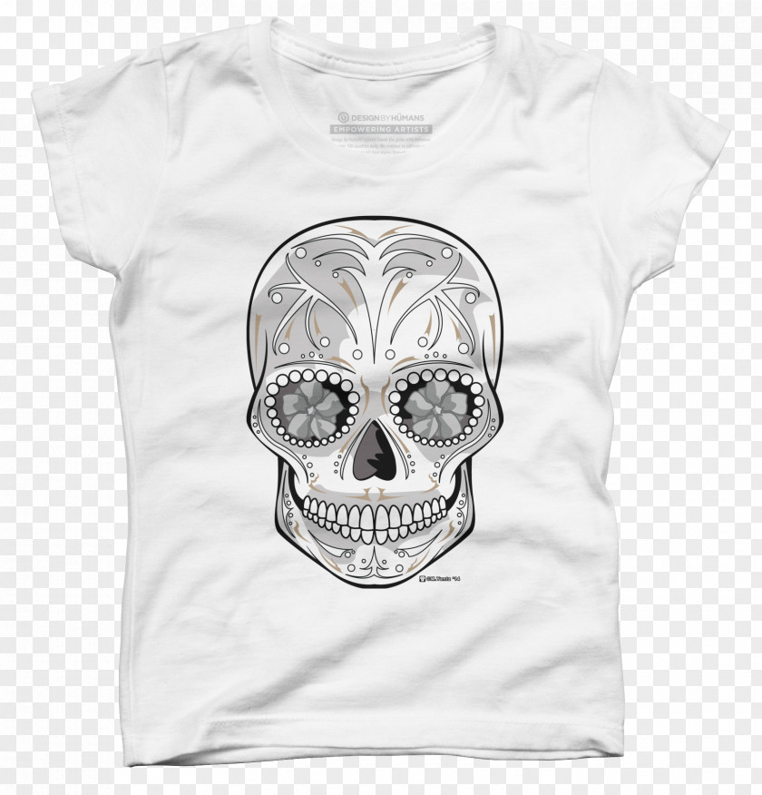 Sugar Skulls T-shirt Clothing Design By Humans Drawing PNG