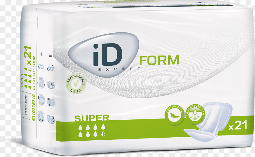 Super Absorbent Incontinence Pad Urinary Adult Diaper Form PNG
