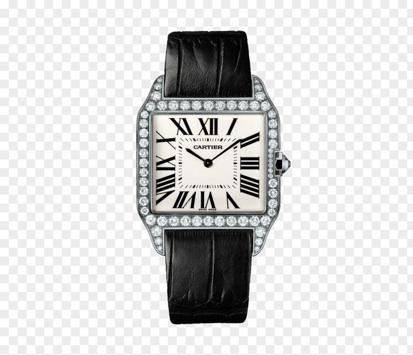 Black Diamond Cartier Watch Mechanical Male Table Santos Brilliant Movement PNG
