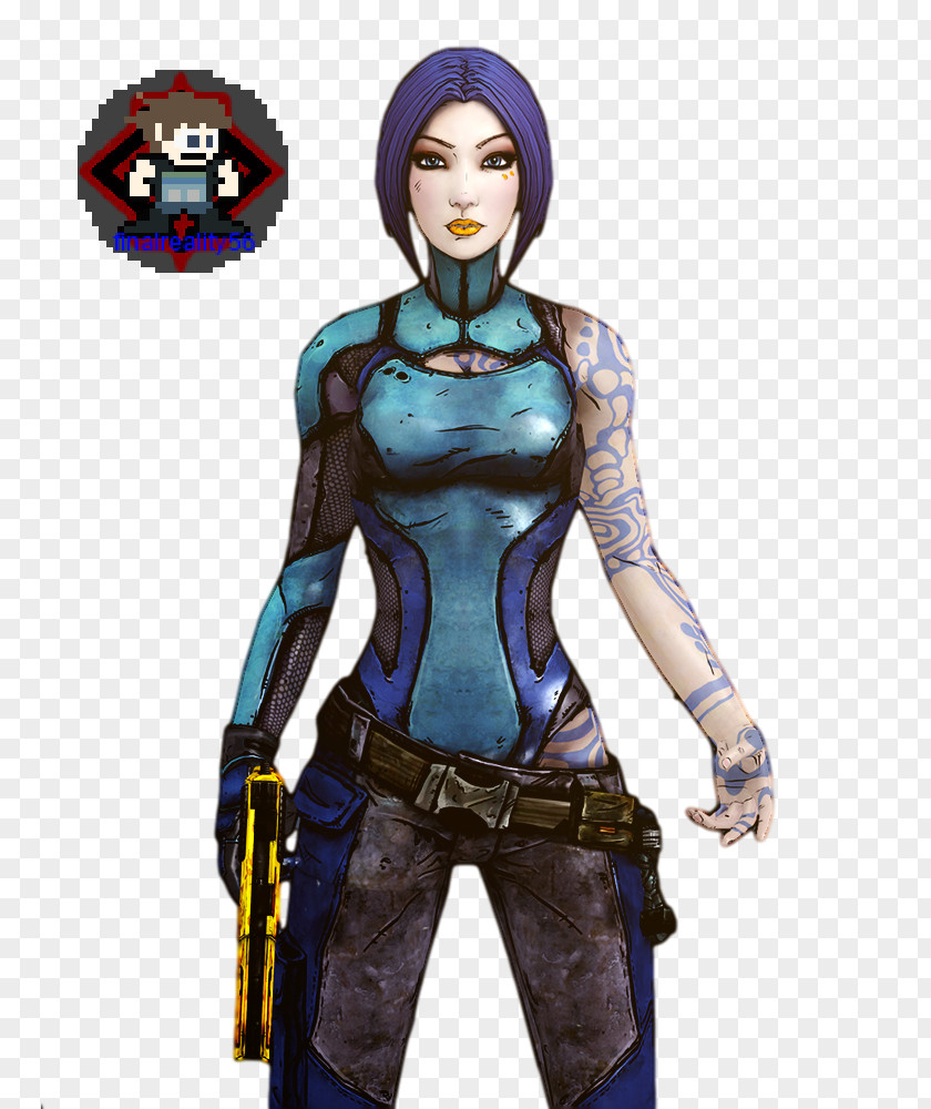 Borderlands 2 Costume Design Rendering PNG