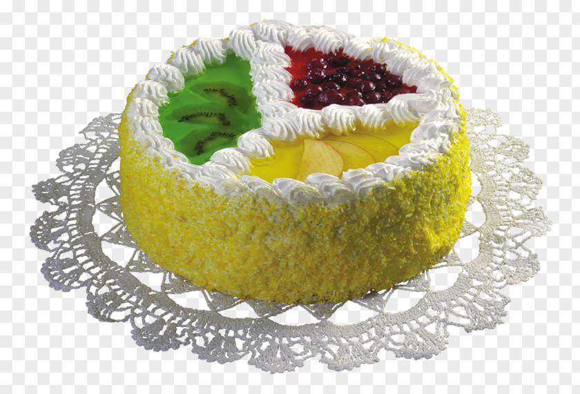 Color Delicious Fruit Cake PNG