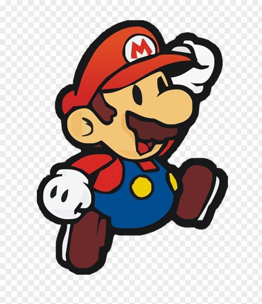 Hand-painted Mario Super Bros. New Bros Paper Mario: The Thousand-Year Door PNG