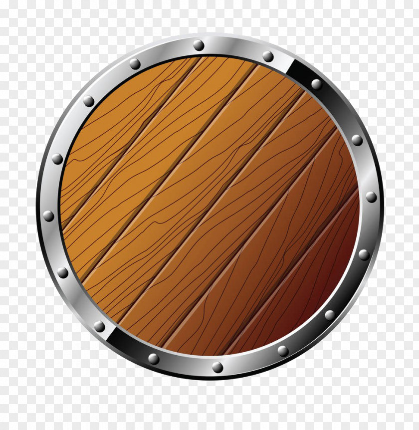 Round Wooden Shield Free To Pull The Material Royalty-free Clip Art PNG