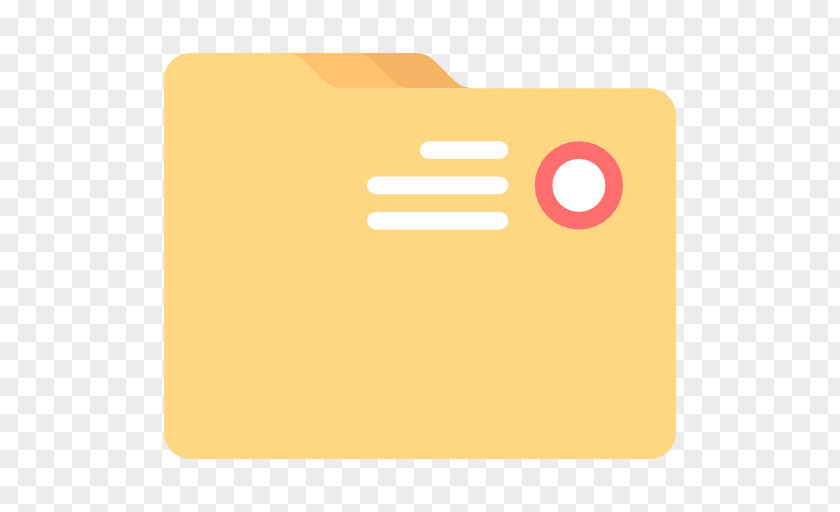 A Yellow Folder Symbol Logo Directory Icon PNG