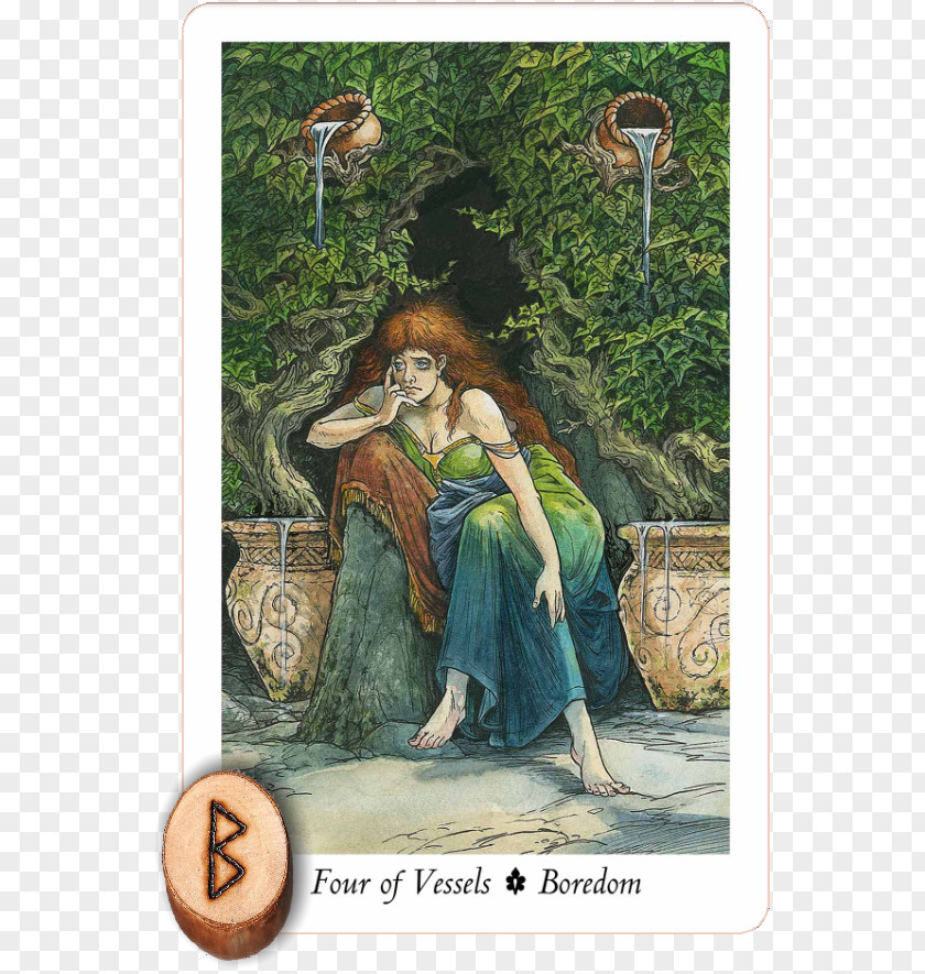 Elder Futhark The Wildwood Tarot: Wherein Wisdom Resides Shadowscapes Tarot Book Of Thoth Playing Card PNG
