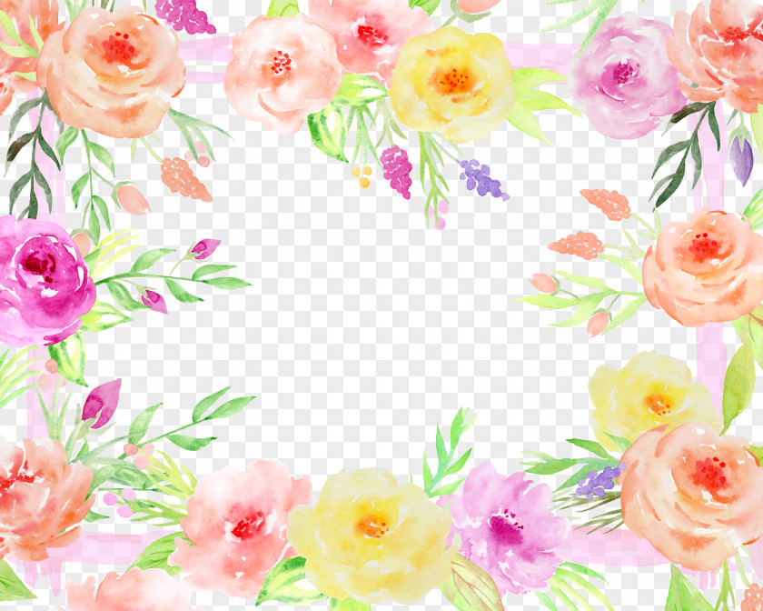 Hand-painted Watercolor Roses Decorative Elements Painting Flower Rose PNG