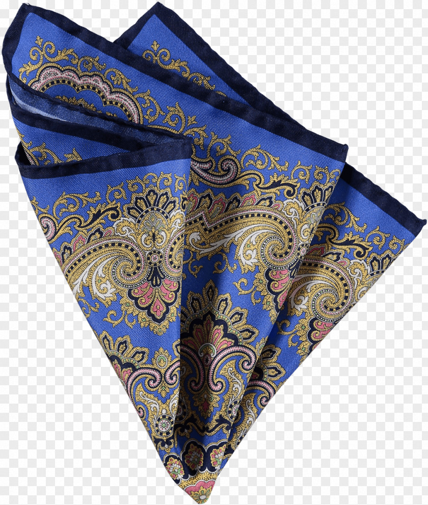 Silk Print Paisley Einstecktuch Foulard PNG