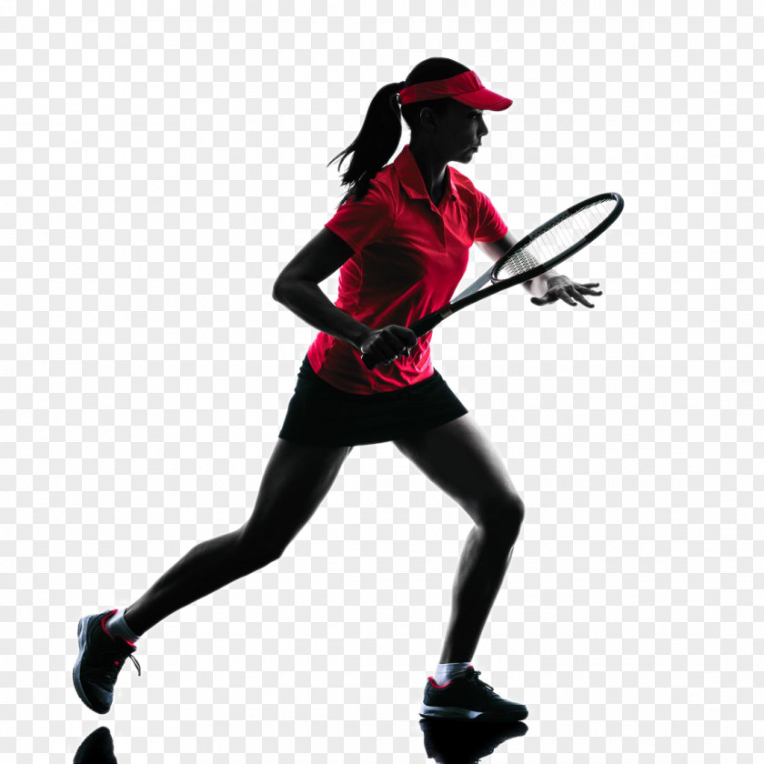 Tennis Player Backlit Photo Silhouette Sport PNG