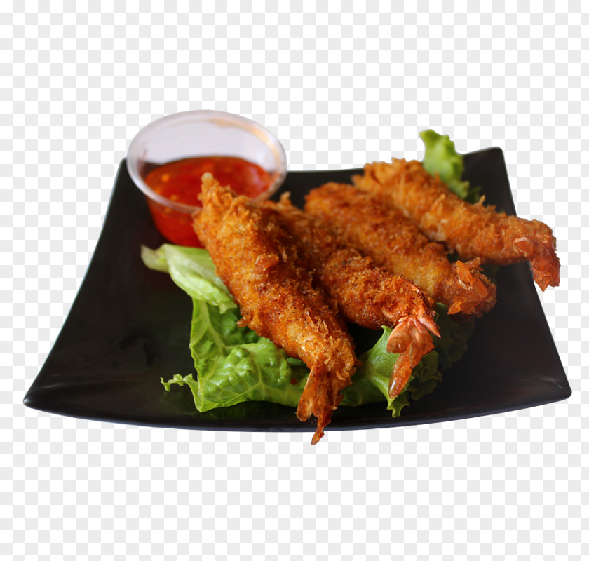 Fried Chicken Shrimp Sushi Chez Vous Tempura Fingers PNG