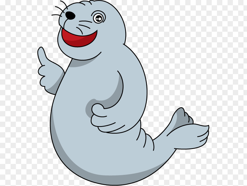 Seal Animal Character Cartoon Clip Art PNG