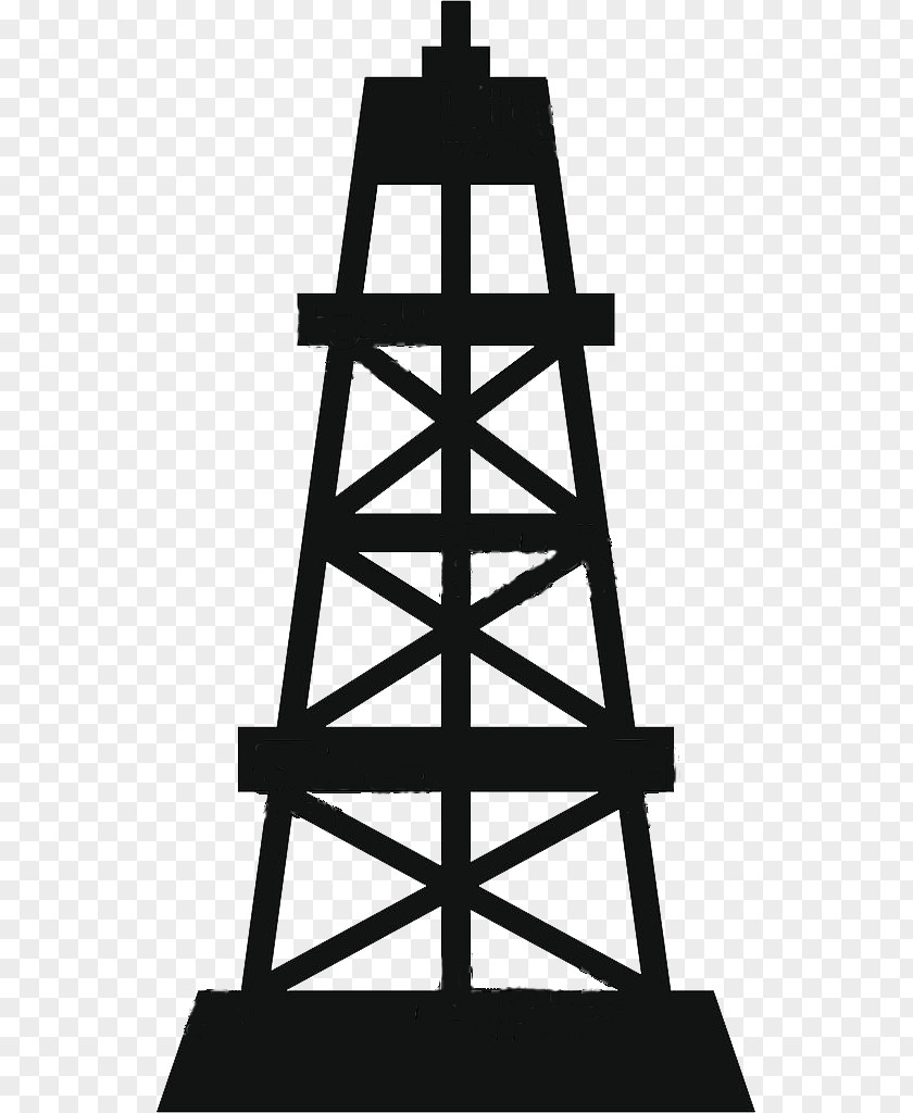 Drilling Platform Rig Oil Derrick Well Blowout PNG
