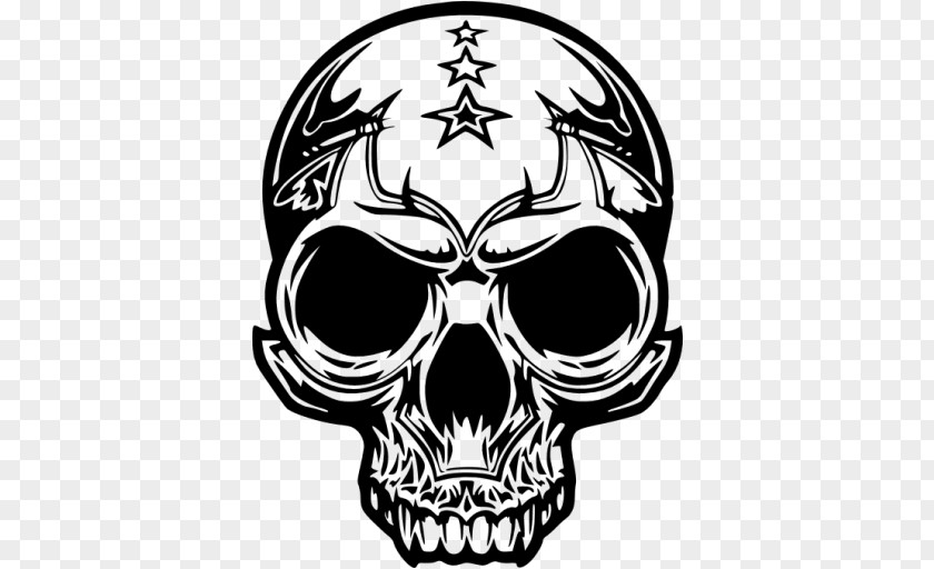 King Skull Logo Color Decal PNG