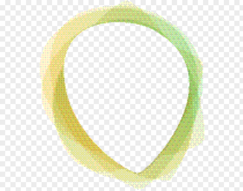 Oval Bangle Yellow Circle PNG