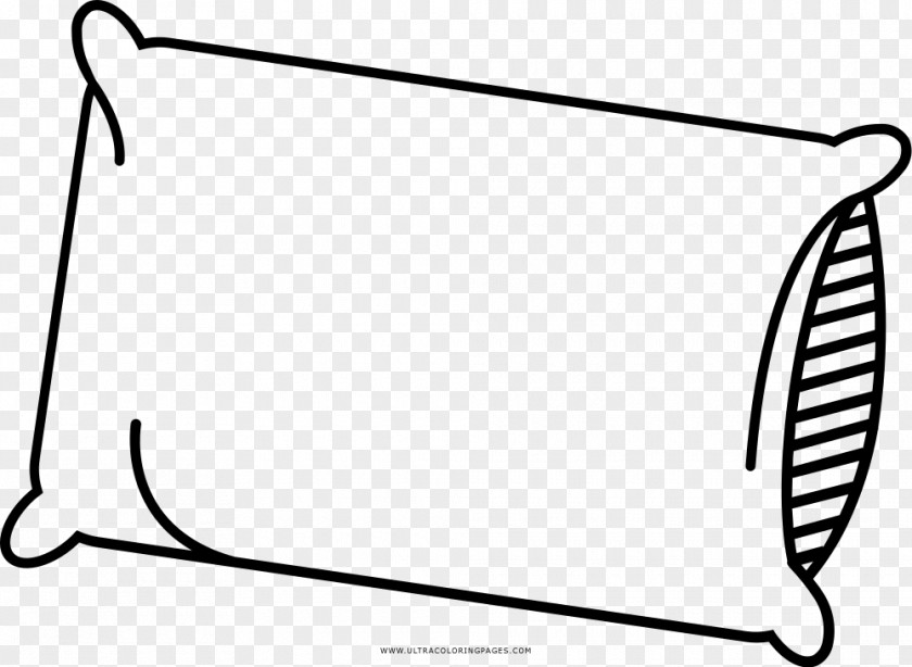 Pillow Clipart Black And White Coloring Book Chair Drawing Hammock PNG