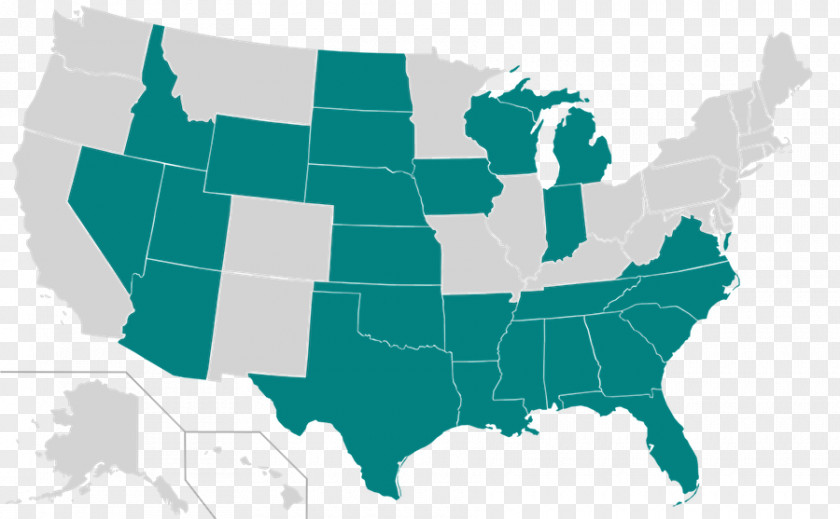 Map Southern United States Jim Crow Laws Right-to-work Law African American U.S. State PNG