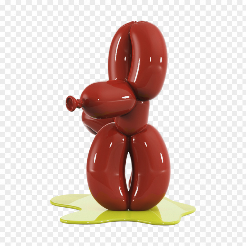 Pooping Balloon Dog Designer Toy Lifestyle Store Art Figurine PNG