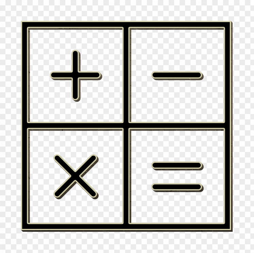 Rectangle Essential Set Icon Calculator PNG