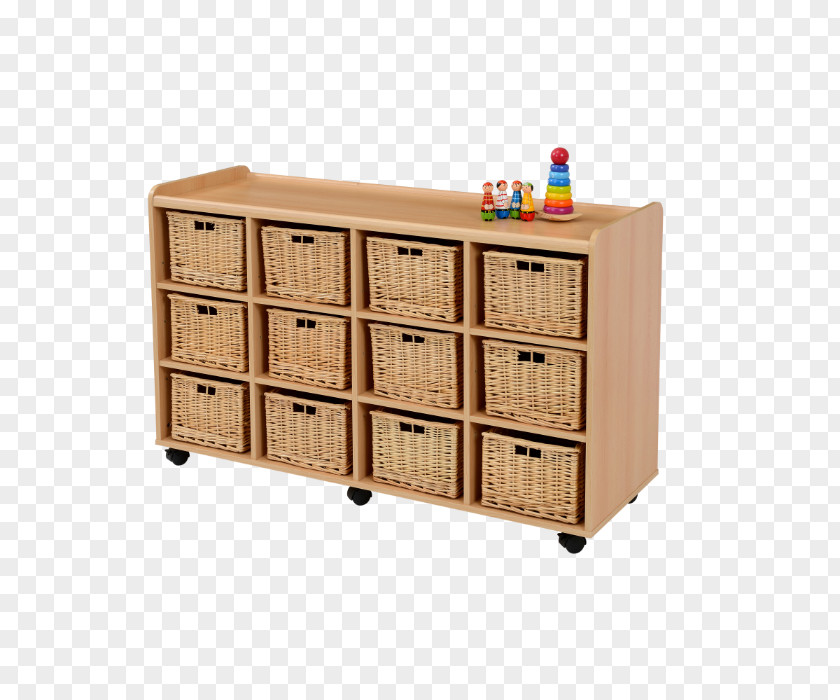 Wicker Shelf Furniture Basket Drawer Self Storage PNG